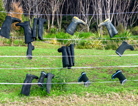 Gum boot fence