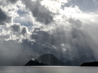Storm clouds over Lake Manapouri